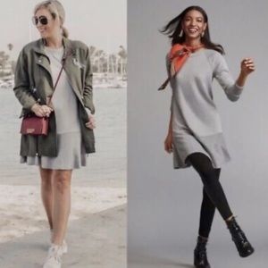 CAbi Grey Flashdance Jersey Dress Soft Fleece Sweatshirt Tunic. Size S